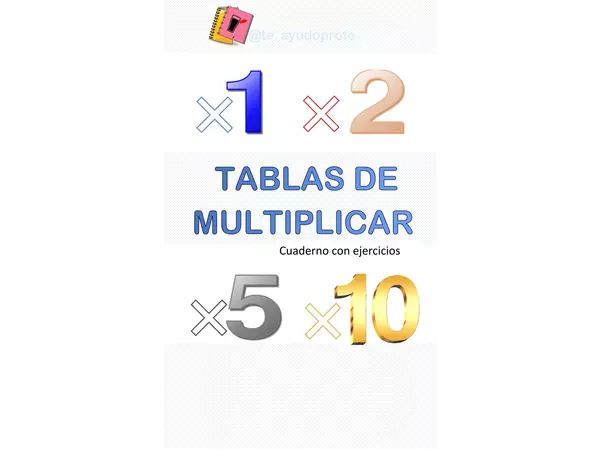 Tablas de Multiplicar: 1, 2, 5 y 10