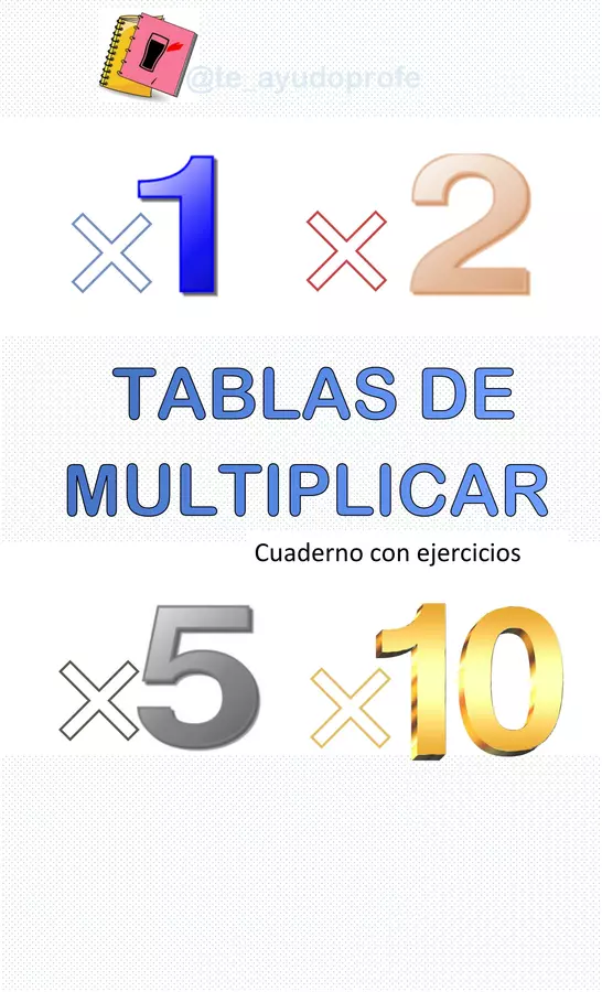 Tablas de Multiplicar: 1, 2, 5 y 10