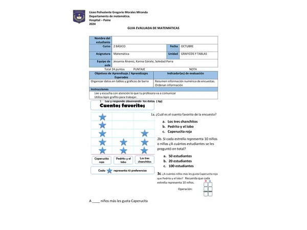 Guia evaluada graficos  2 básico