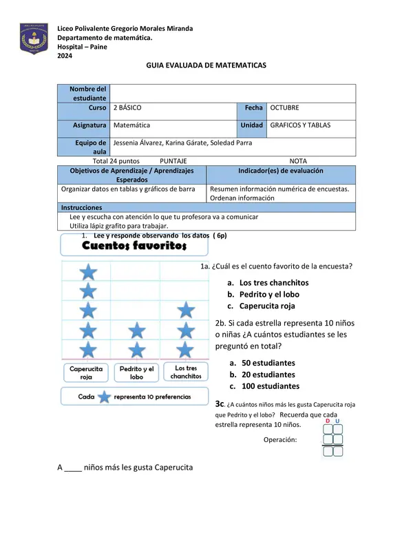 Guia evaluada graficos  2 básico