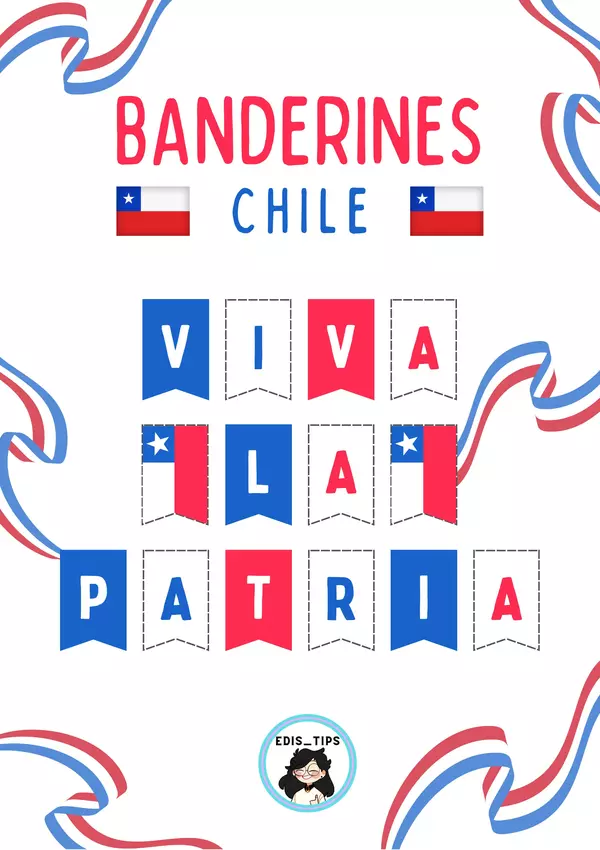 BANDERINES FIESTAS PATRIAS - CHILE