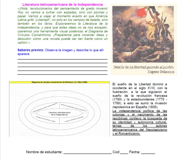 09M1SEM5 - Literatura latinoamericana de la Independencia