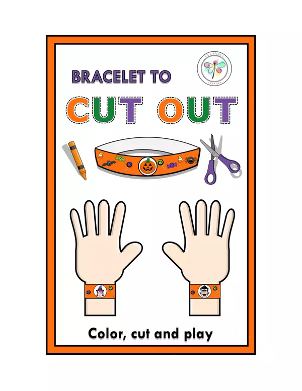 Bracelets to cut Halloween Craft Color 