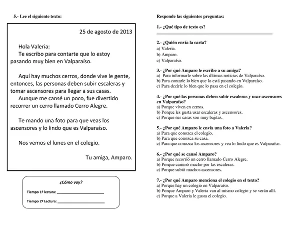 Fichas comprensión lectora 2° básico n° 2