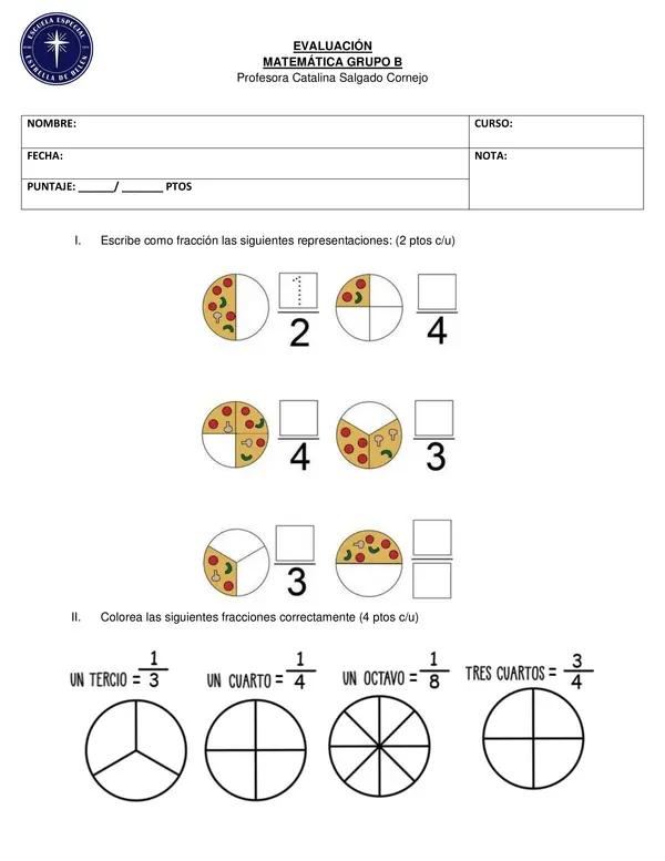 Evaluación fracciones