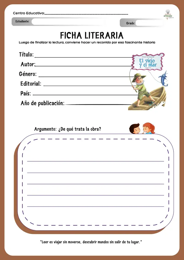 Ficha de comprensión lectira