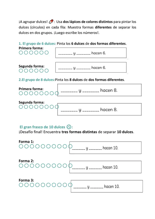 agrupar cantidades