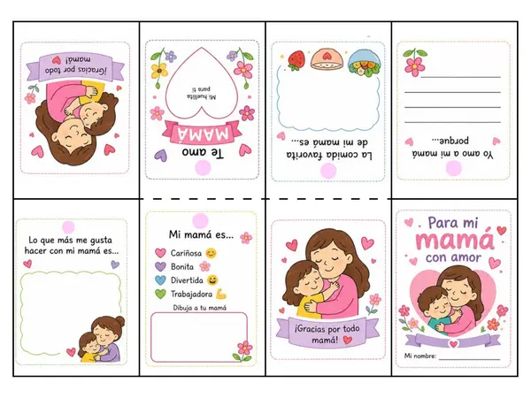 Mini libro día de la madre