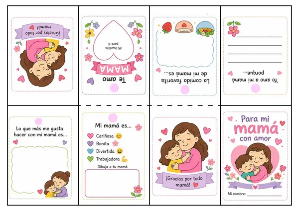 Mini libro día de la madre