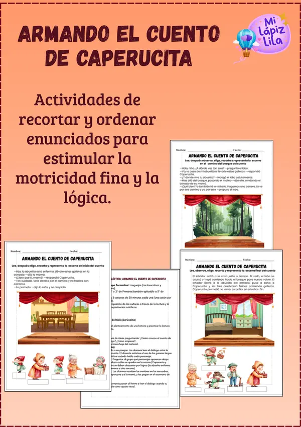 Armando el cuento de Caperucita