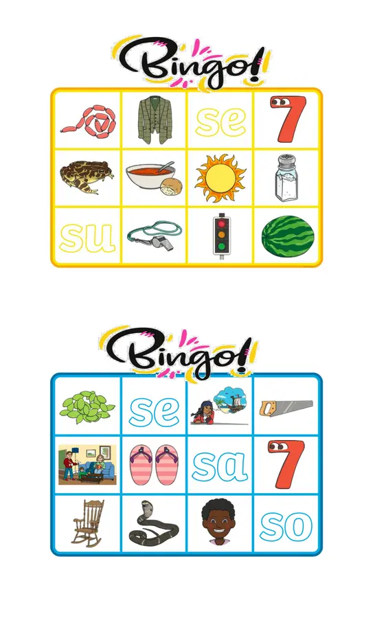 Bingo consonante S