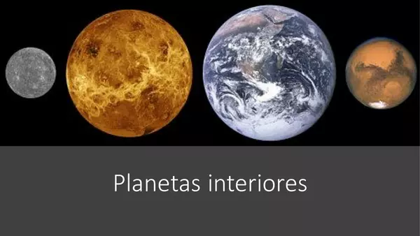 Planetas Interiores o Planeta Rocosos