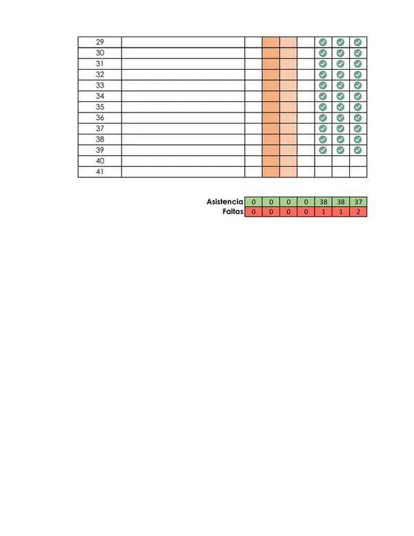 Excel para asistencia