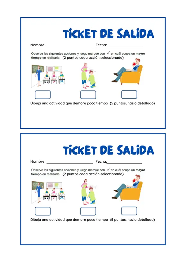 Ticket de salida