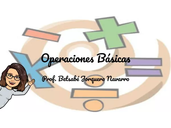 Algoritmos de las operaciones básicas