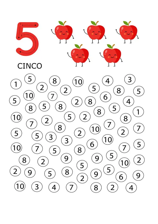 CUADERNILLO DE IDENTIFICACIÓN DE NÚMEROS 1-25