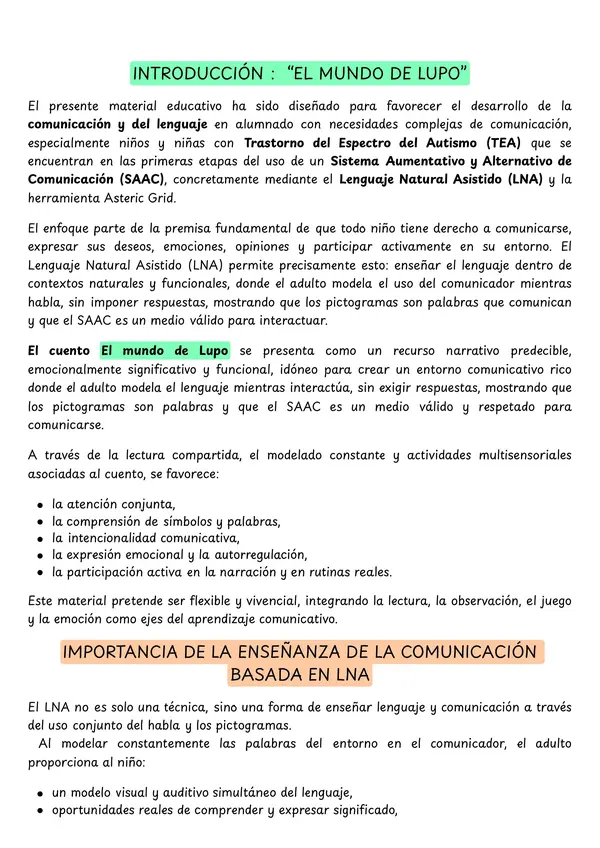 Colección BoxCAA: Comunico con SAAC. El mundo de Lupo