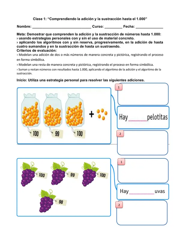 Proyecto Nivelación Matemática Tercero OA 6