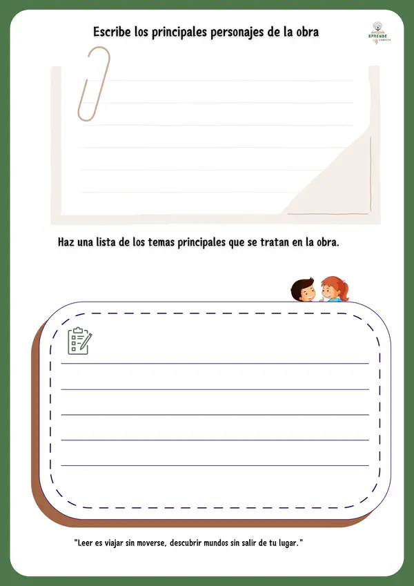 Ficha de comprensión lectira