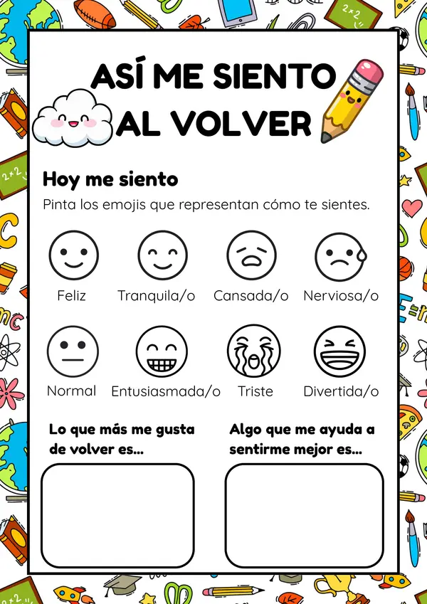KIT: ¡Estoy de vuelta! (a color y en blanco y negro)