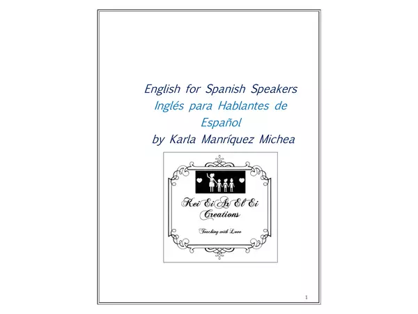 English For Spanish Speakers"