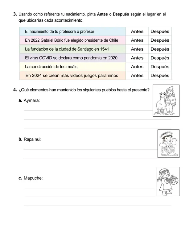 Guía de historia 2° año "Pasado y presente"