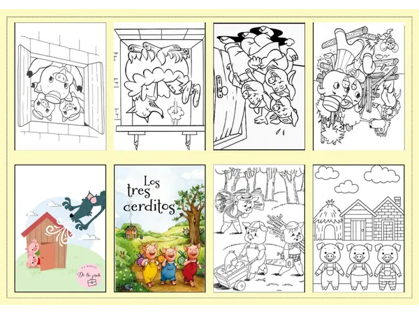 Cuentos para colorear: Especial Día del Libro