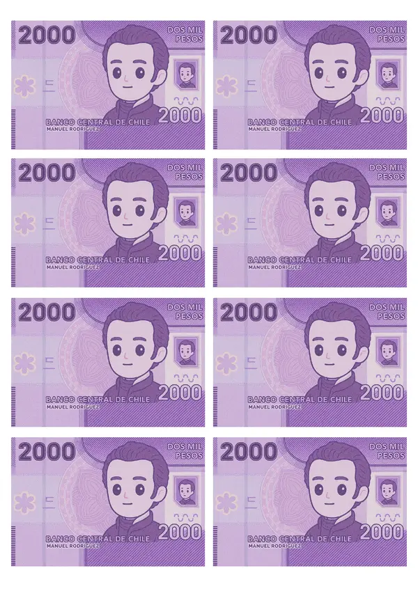 Set de monedas y billetes