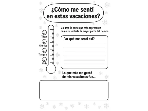 ¿Cómo me sentí en estas vacaciones? – Termómetro emocional