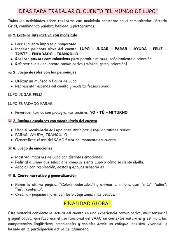 Colección BoxCAA: Comunico con SAAC. El mundo de Lupo