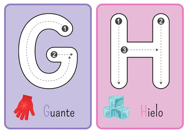 Tarjetas del abecedario a color y para colorear