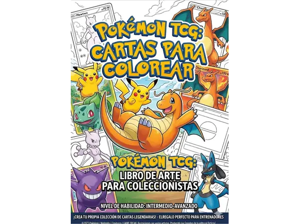 Mega Pack de Cartas Pokémon para Colorear y Diseñar