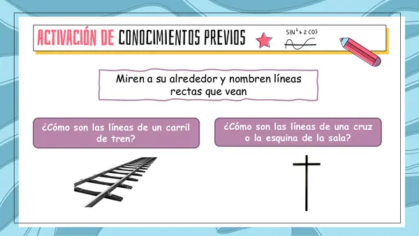 Rectas paralelas, perpendiculares y secantes 