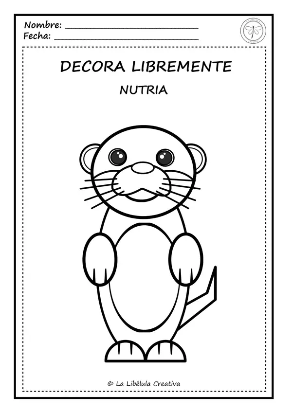 Fichas de actividades de Colorear Selva Animales Craft
