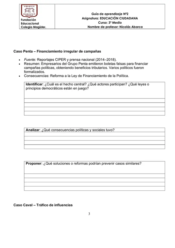Guía peligros hacia la democracia