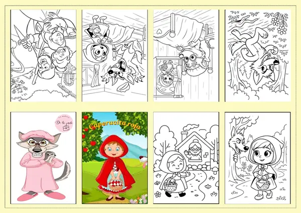 Cuentos para colorear: Especial Día del Libro