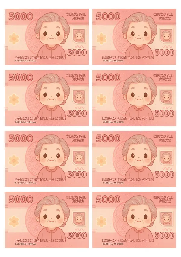 Set de monedas y billetes