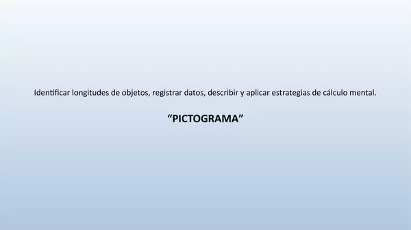 PRESENTACION PICTOGRAMAS, PRIMERO BASICO, UNIDAD3