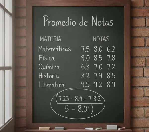 Calculadora de Promedio de Notas