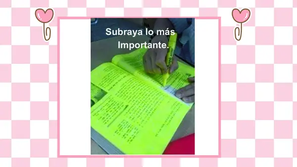 Uso del destacador (subrayar)