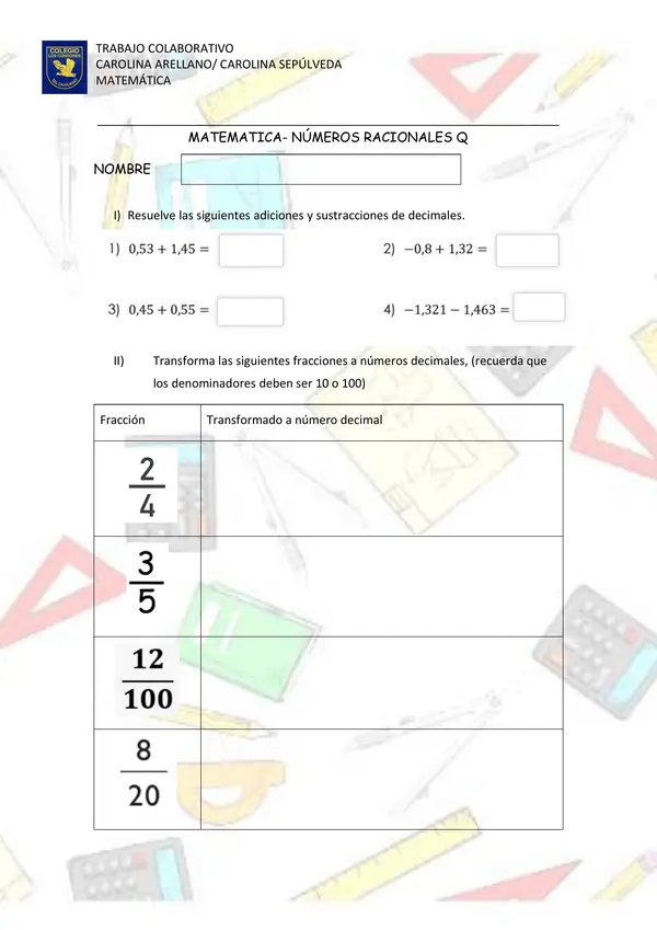 numeros racionales 