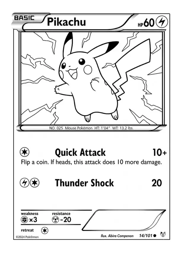 Mega Pack de Cartas Pokémon para Colorear y Diseñar