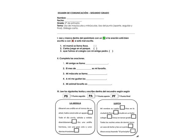 evaluacion produccion de textos