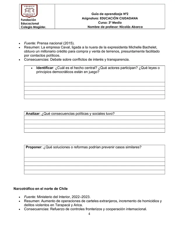 Guía peligros hacia la democracia