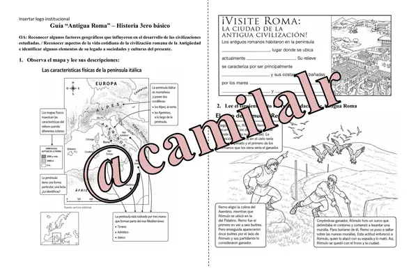 Guía de Historia: Antigua Roma - 3ero básico