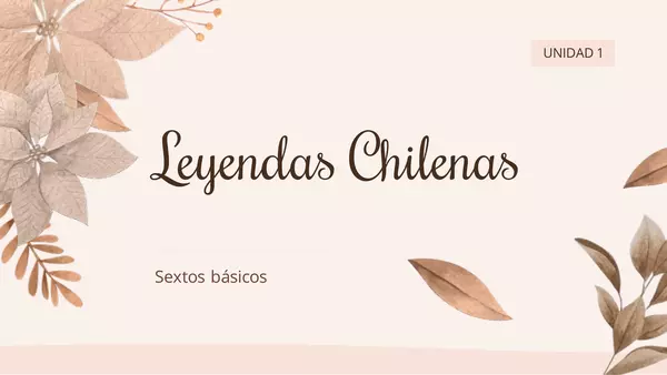 "Leyendas chilenas" sexto básico