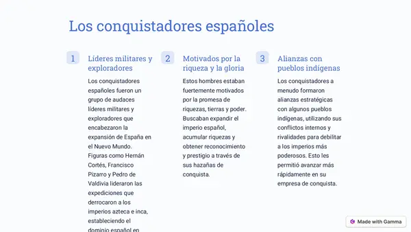 La conquista de América
