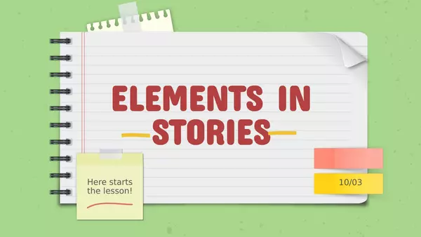 Elements in stories.