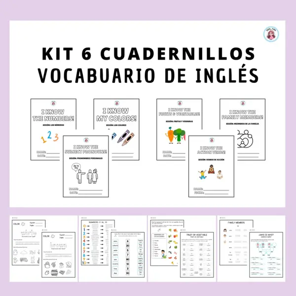 KIT CUADERNILLOS - VOCABULARIO INGLÉS