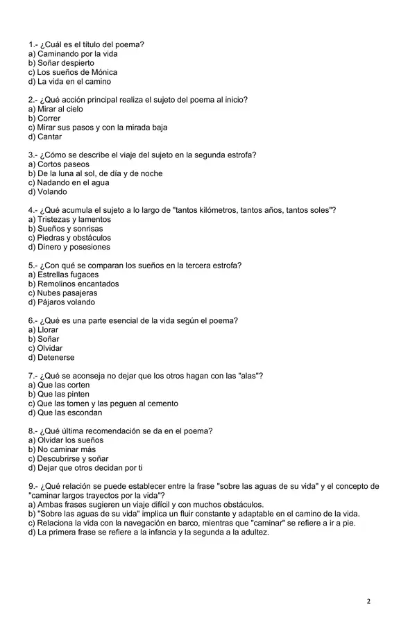 Evaluación comprensión lectora de textos poéticos, lenguaje connotativo y denotativo - 8° Básico